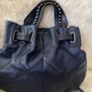 Beautiful NavyBlue Banana Republic Leather Handbag